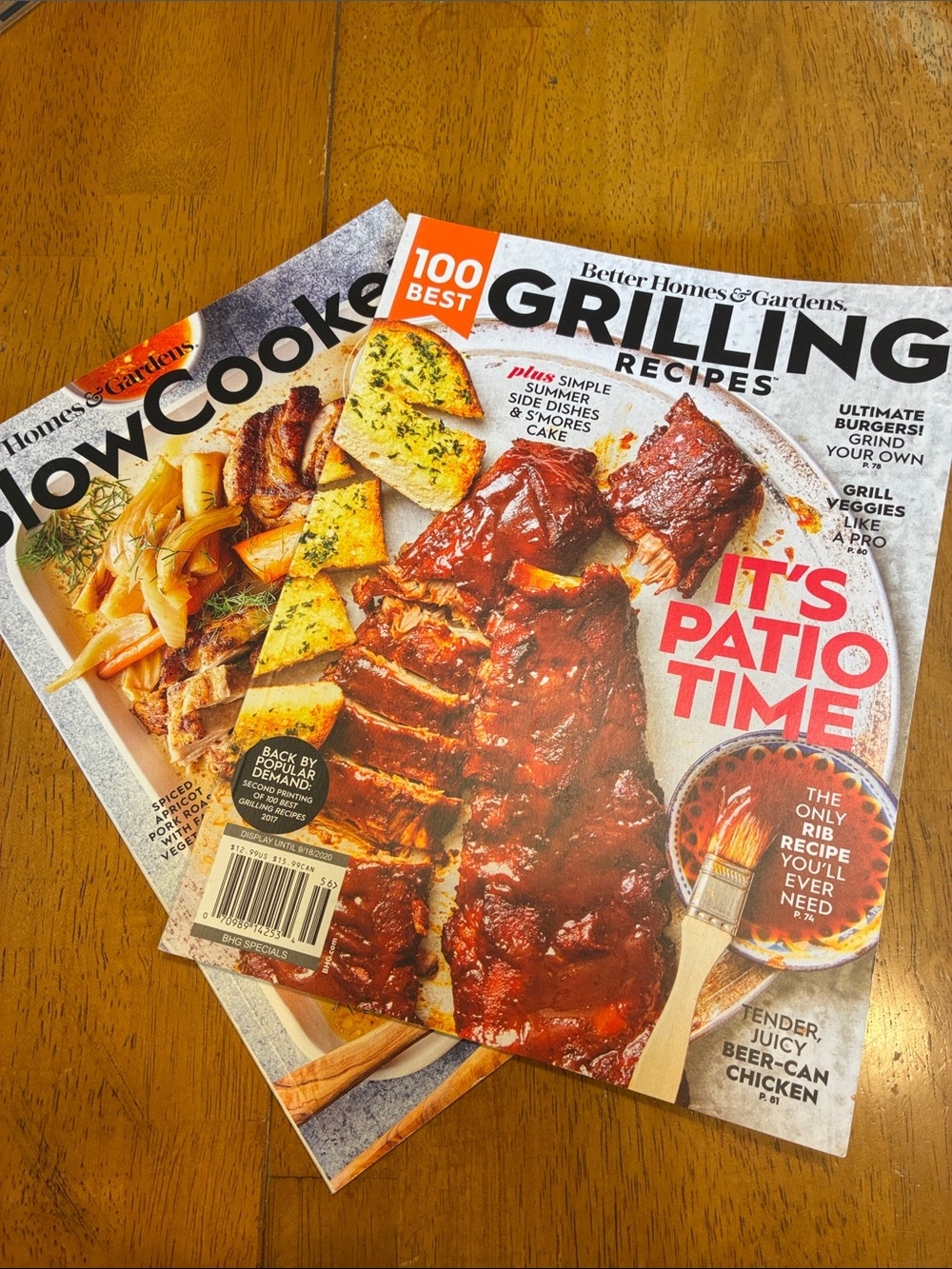 Better Homes & Gardens Grilling recipes & Slow cooker recipes cookbook magazine